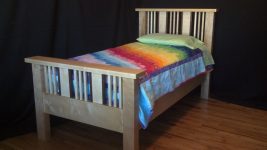 Mission Style Bed Custom Made by Brian Benham