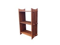 Bookshelf with curved top