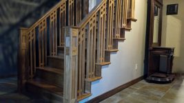 Craftsman Style Staircase and handrail