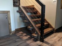 tusk tenon timber frame stair case